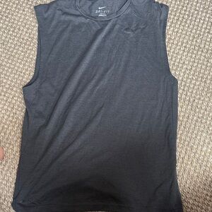 Nike dri fit Charcoal Sleeveless Tank Top